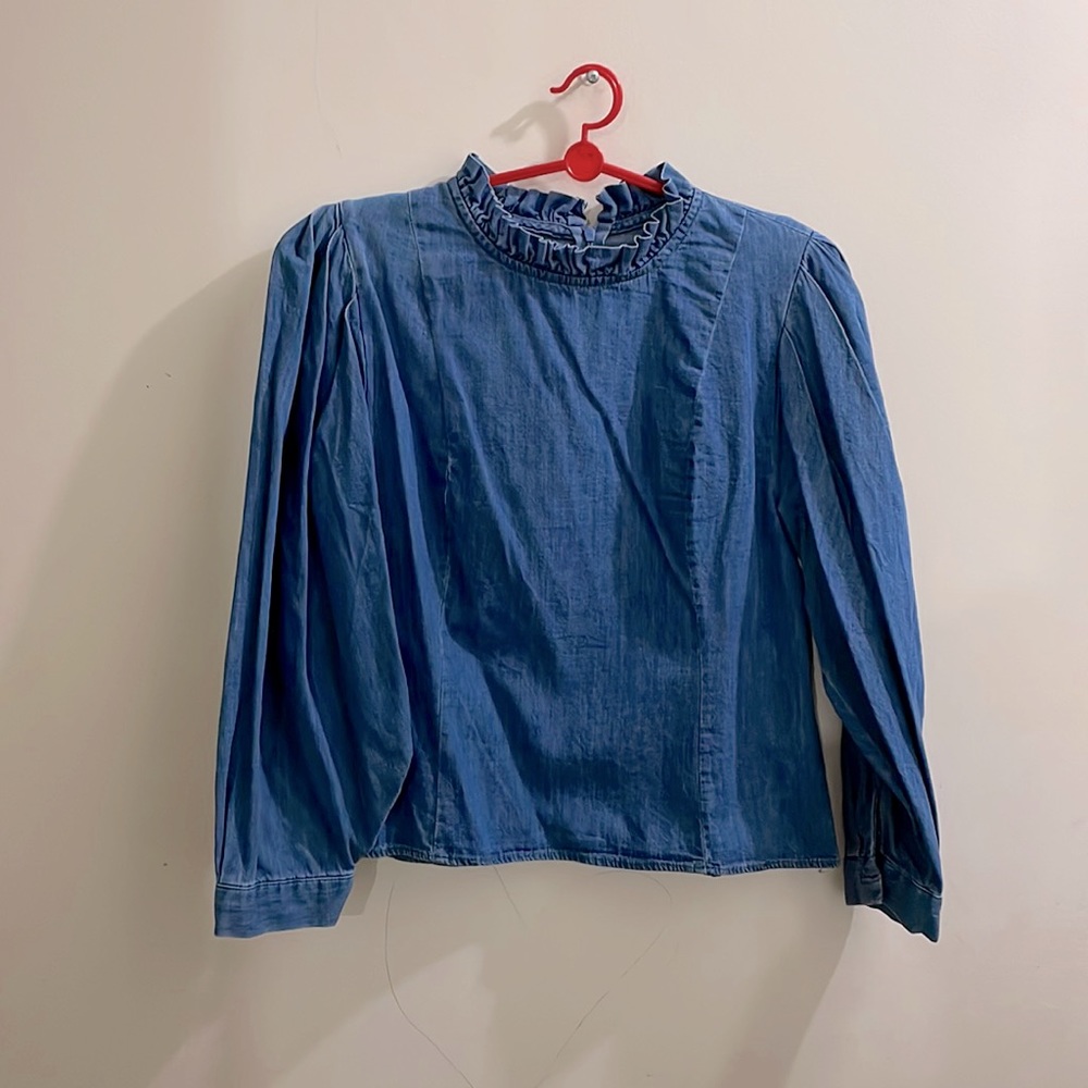 Zara jean/denim top